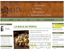 Tablet Screenshot of maca-du-perou.info